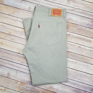 Levi's 502 Regular Taper Jeans 38x34 Tan/Beige